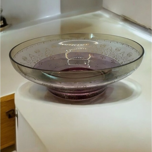 Pier 1 Amethyst Mouth Blown Bowl - Picture 2 of 5